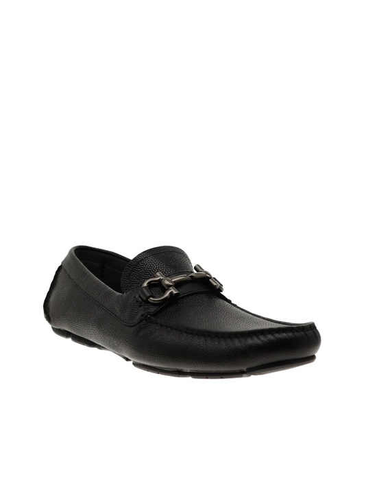 Salvatore Ferragamo Parigi Pebbled Black Leather Size 9 US New main image 5